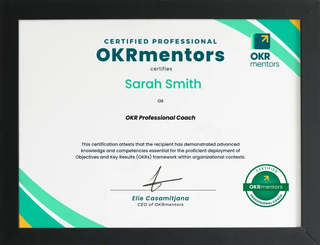 OKR Transformation Internal Coaching Certification Program